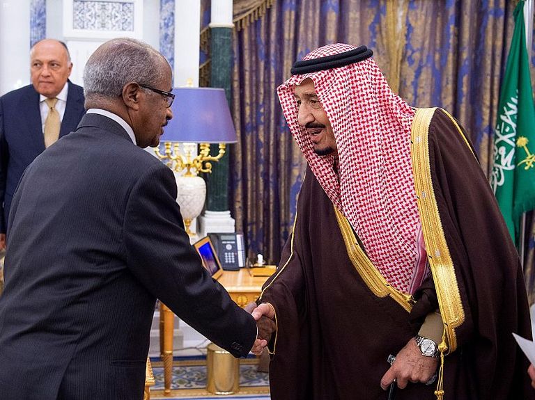 الملك سلمان بن عبدالعزيز ووزراء خارجية الدول المشاطئة