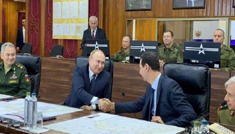 الرئيس الروسي ونظيره السوري في دمشق