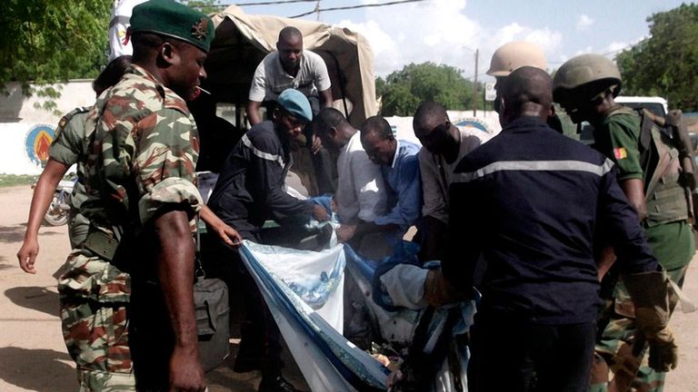 موقع انفجار القنبلة في بلدة فوتوكول