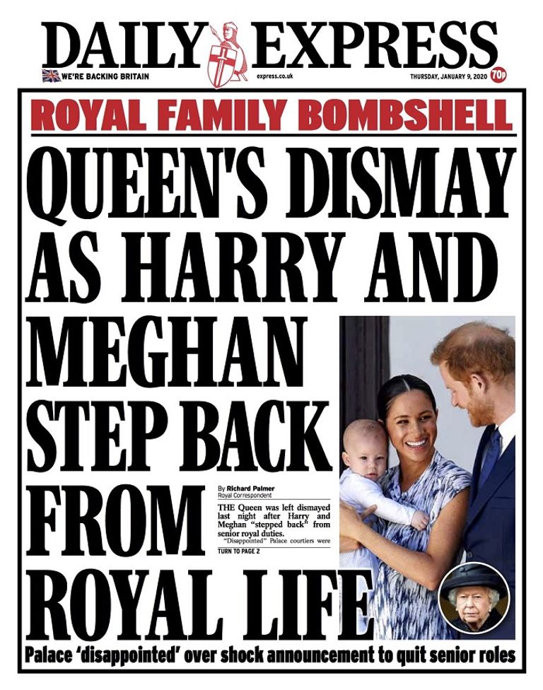 اهتمام الصحف البريطانية بتنحي هاري وميجان