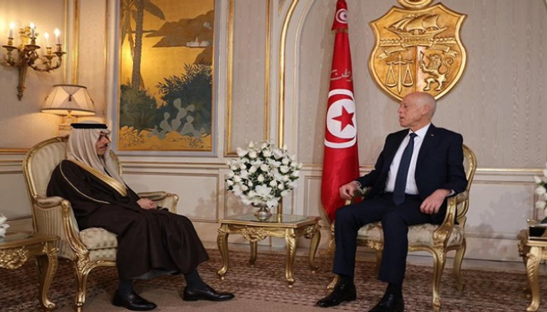 الرئيس التونسي ووزير الخارجية السعودي