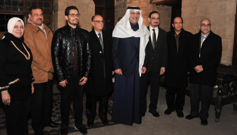 السفير السعودي لدى القاهرة أسامة بن أحمد نقلي حضر الأمسية