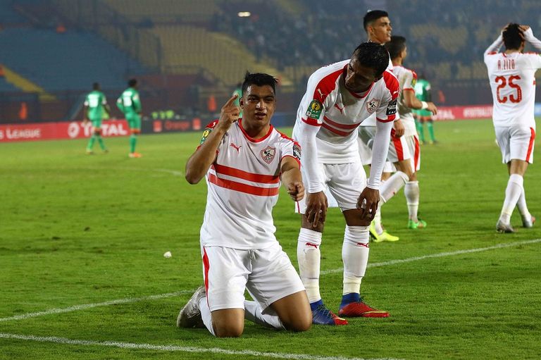 مصطفى محمد فرحة لاعبي الزمالك