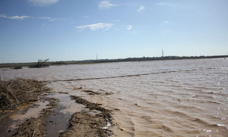 خسائر فادحة في الزراعات والأراضي التي تم إغراقها بالمياه