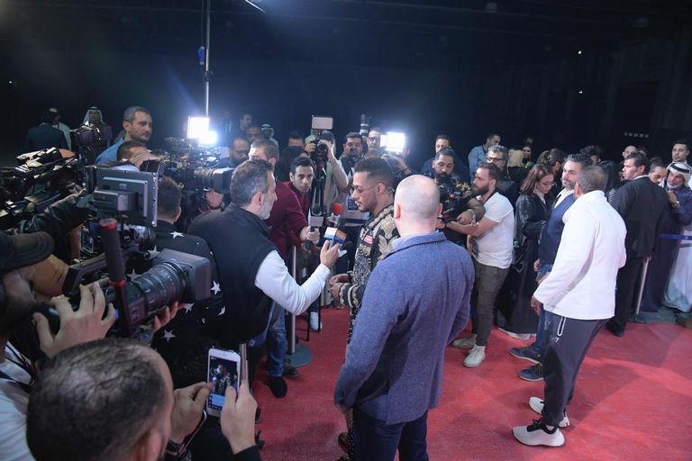 محمد رمضان وسعد لمجرد من حفل دبي