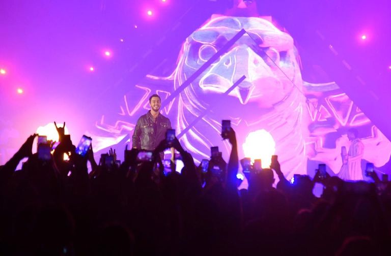 محمد رمضان وسعد لمجرد من حفل دبي