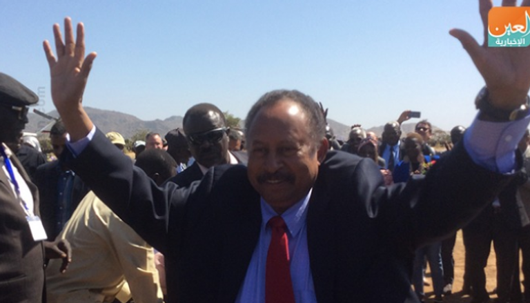 رئيس الوزراء السوداني خلال زيارته مدينة كاودا