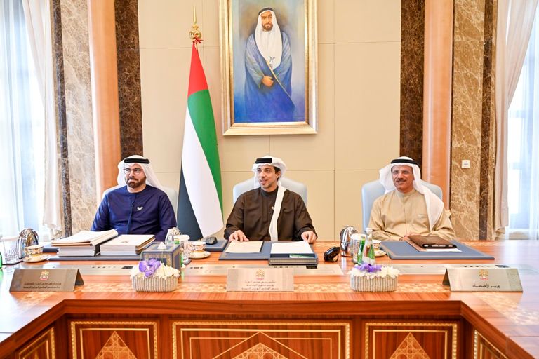جانب من اجتماع المجلس الوزاري للتنمية في دولة الإمارات