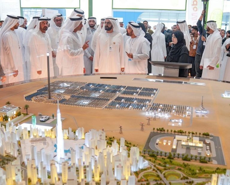 جانب من زيارة الشيخ محمد بن راشد آل مكتوم 