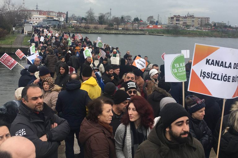احتجاجات ضد قناة إسطنبول احتجاجات ضد قناة إسطنبول