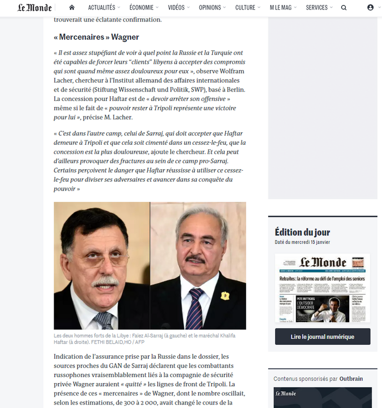 المشير خليفة حفتر ووزير الدفاع الروسي سيرجي شويجو