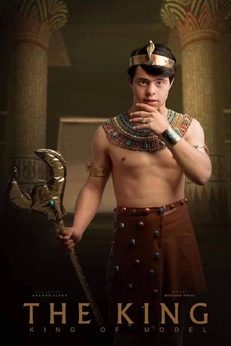 مصطفى نوفل.. أول موديل مصري من متلازمة داون