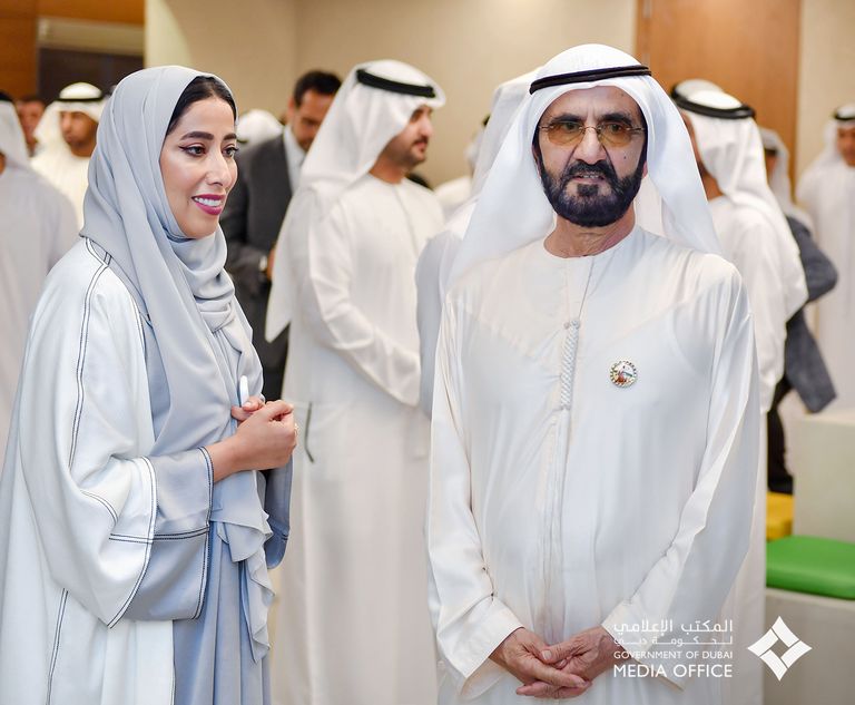 الشيخ محمد بن راشد آل مكتوم ومنى غانم المرّي