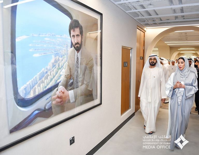 الشيخ محمد بن راشد آل مكتوم ومنى غانم المرّي