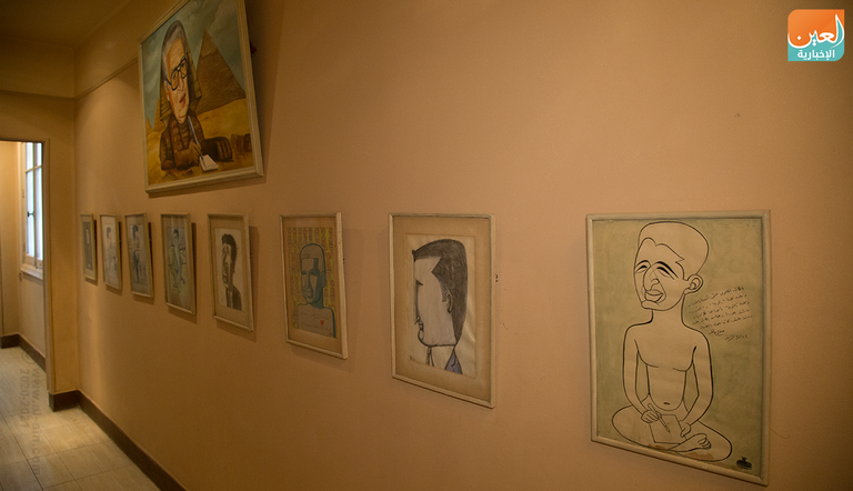 مكتب الكاتب والأديب الراحل إحسان عبد القدوس- تصوير أشرف قطب