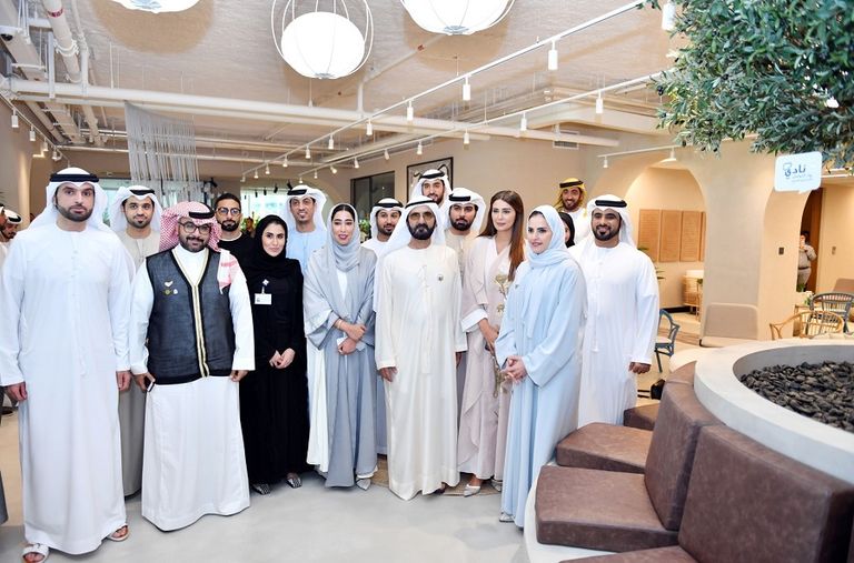 الشيخ محمد بن راشد آل مكتوم التقى منتسبي برنامج 