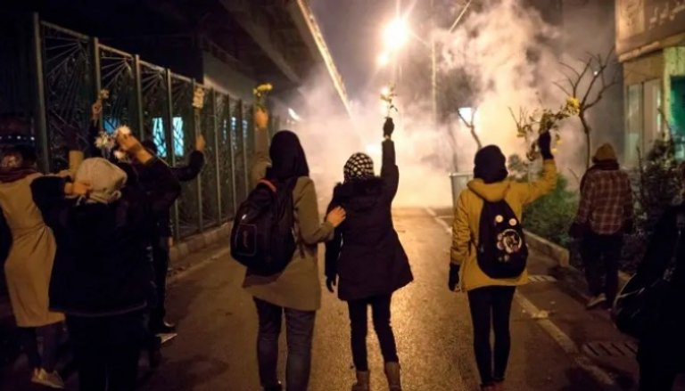 جانب من الاحتجاجات في إيران