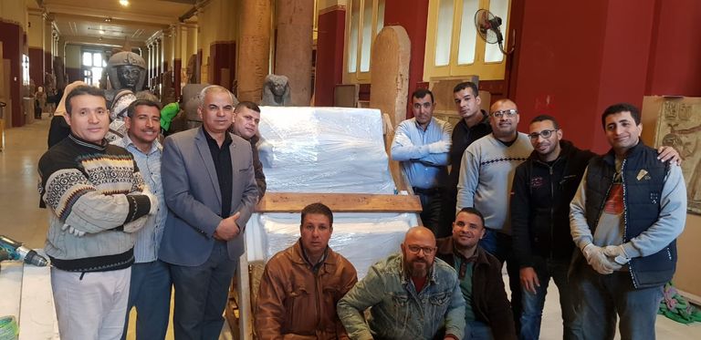 نقل 356 قطعة أثرية إلى المتحف المصري الكبير