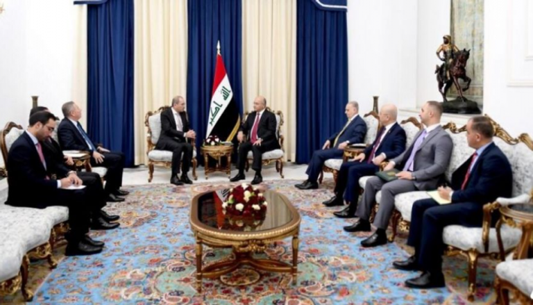 لقاء الرئيس العراقي ووزير الخارجية الأردني