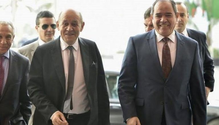 وزيرا خارجية الجزائر وفرنسا بالجزائر العاصمة