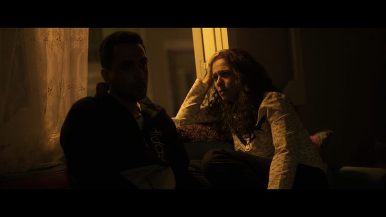 بسمة في أحد مشاهد الفيلم