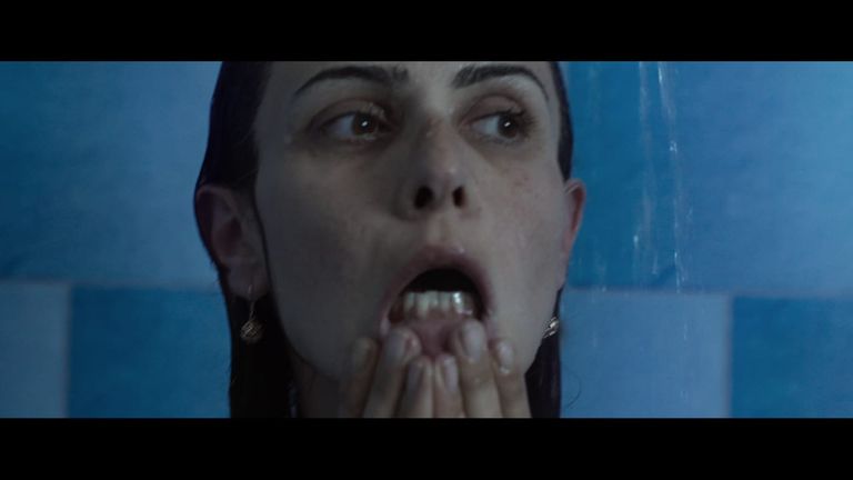 بسمة في أحد مشاهد الفيلم