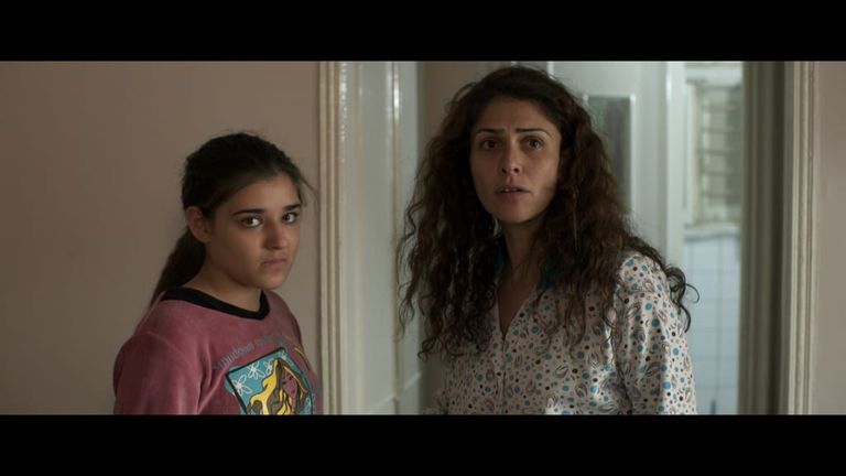 بسمة في أحد مشاهد الفيلم