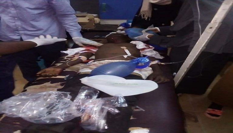 مصاب في انفجار العاصمة السودانية الخرطوم