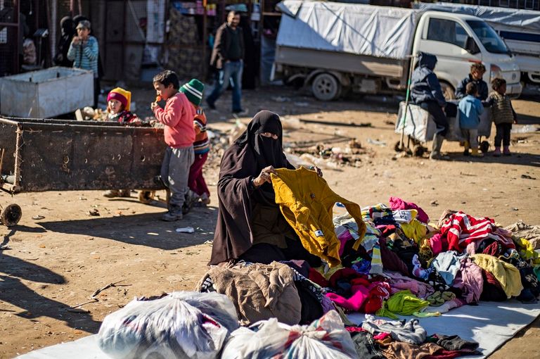 مخيم الهول في سوريا