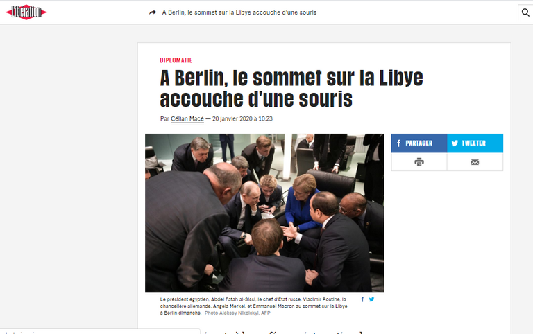 جانب من مؤتمر برلين حول ليبيا