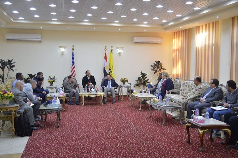 ممثلوا الكونجرس الأمريكي في شمال سيناء.. رسائل أمان و تفاهم إلى العالم وفد من الكونجرس الأمريكي يتفقد مشروعات بشمال سيناء