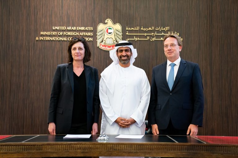 جانب من مراسم توقيع الاتفاقية