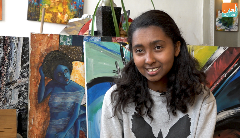 جانب من مقهى "ألم" في إثيوبيا