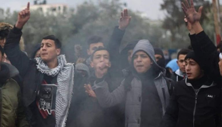 مظاهرة طلابية في غزة تنديدا بجريمة إسرائيل بحق 3 فتية