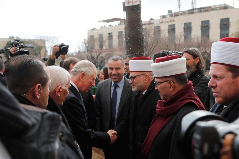 الأمير تشارلز في بيت لحم