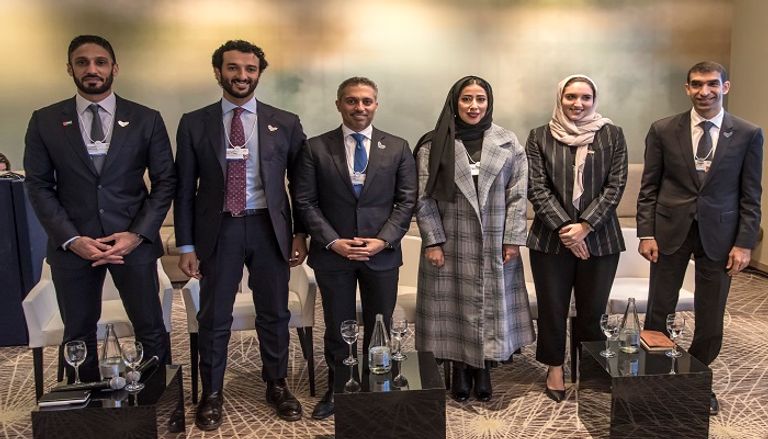 جانب من المشاركة الإماراتية في دافوس