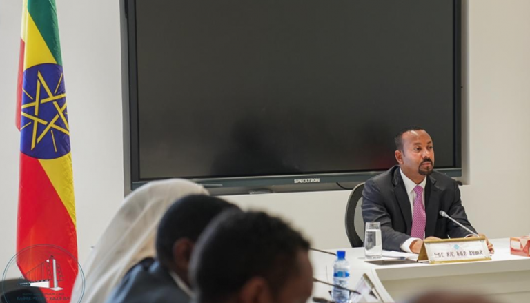 رئيس الوزراء الإثيوبي خلال اجتماع مجلس الوزراء