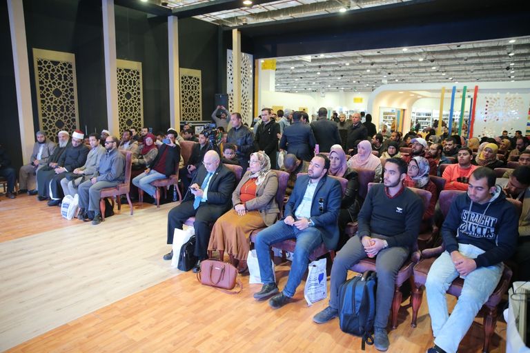 جانب من ندوة جناح الأزهر في معرض الكتاب