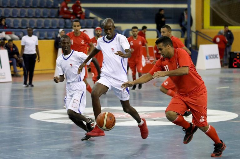 جانب من الوفود المشاركة في الأولمبياد الخاص الأفريقي