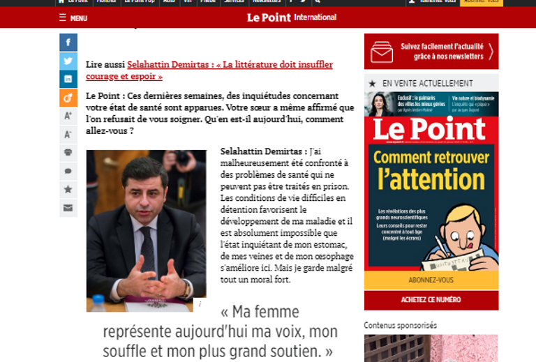 حملة للمطالبة بالإفراج عن دميرتاش