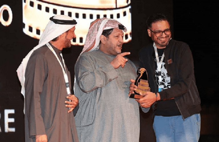 صورة جماعية للفائزين في مهرجان العين السينمائي