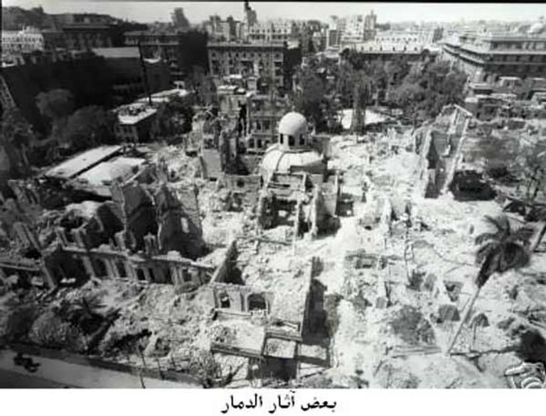 من حادث حريق القاهرة المأساوي - أرشيفية