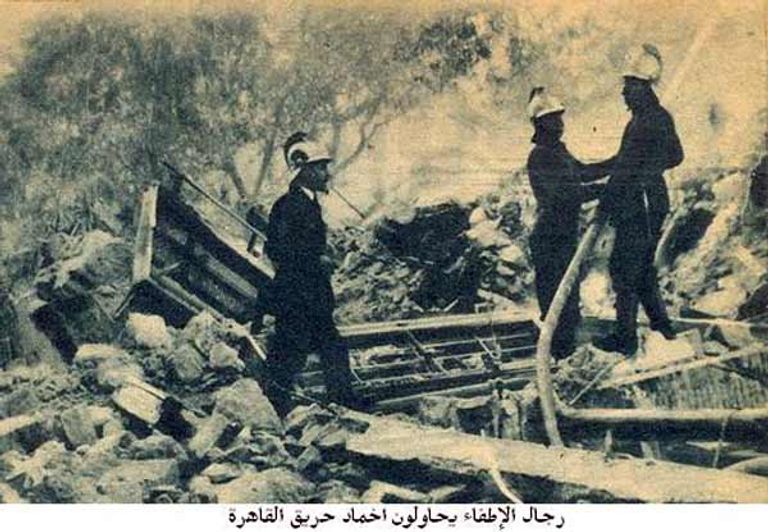 من حادث حريق القاهرة المأساوي - أرشيفية
