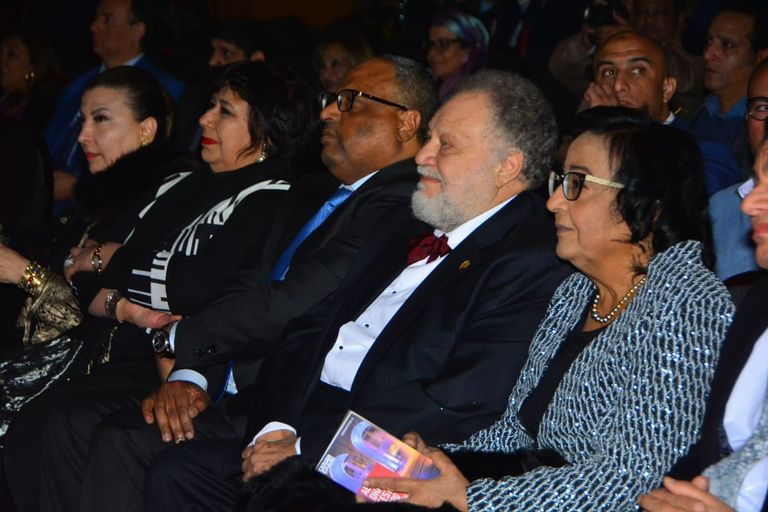 يحيى الفخراني أثناء حفل تكريمه