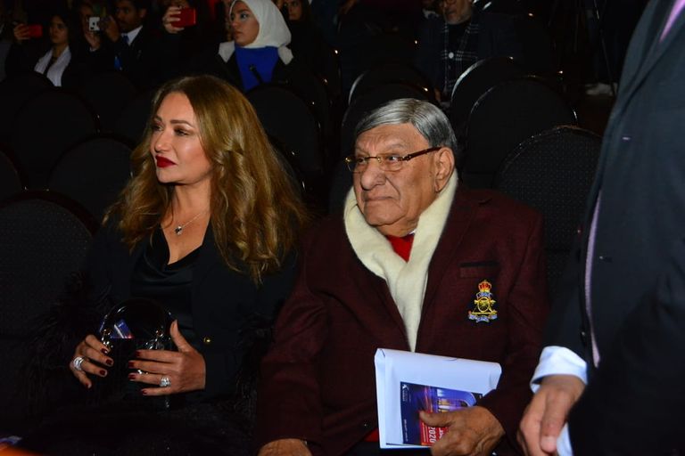 يحيى الفخراني أثناء حفل تكريمه