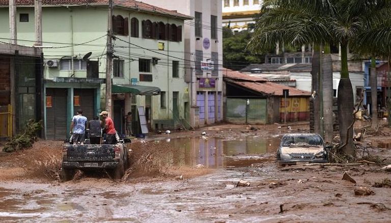 آثار الأمطار في جنوب شرقي البرازيل