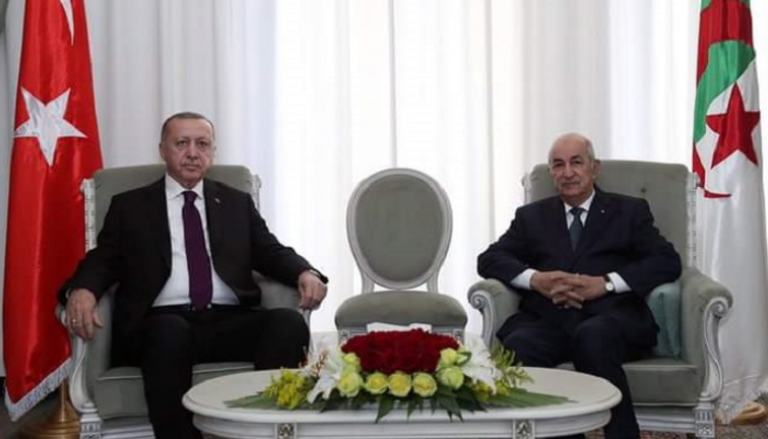 الرئيس الجزائري عبدالمجيد تبون وأردوغان