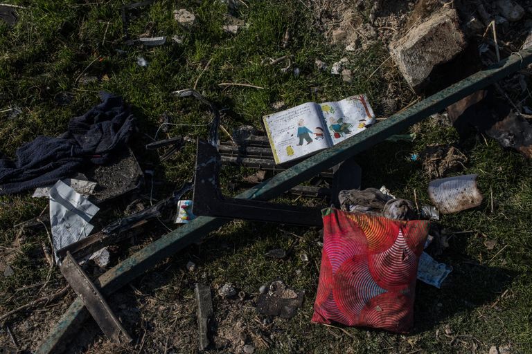 موقع حطام الطائرة الأوكرانية- أرشيفية