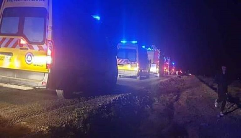 صورة لحطام الطائرة العسكرية الجزائرية