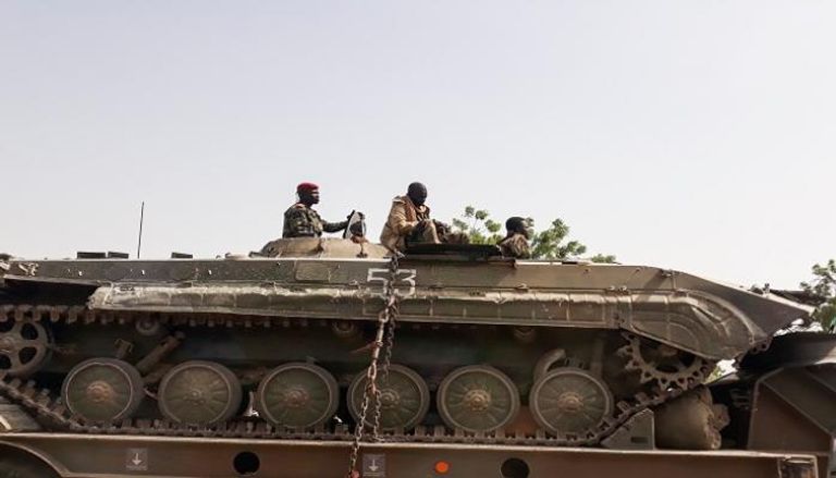 دبابة تابعة للجيش التشادي خلال محاربة بوكو حرام